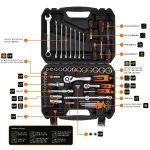 NEO Set nasadnih ključeva 1/2 i 1/4, 100/1 10-206 - Slika 2