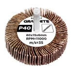 GRAPHITE Brusni kotač 60 x 15 x 6 mm, P40 58T387