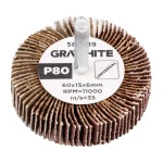 GRAPHITE Brusni kotač 60 x 15 x 6 mm, P80 58T389