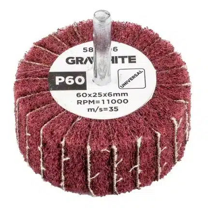 GRAPHITE Brusni kotač 60 x 25 x 6 mm, P60 58T406