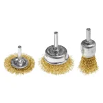 GRAPHITE Set žičanih mesinganih četki, 25-50 mm, 3/1 57T438