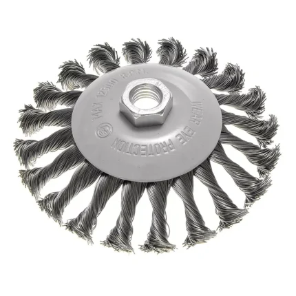 GRAPHITE Kružna žičana čelična četka 70-125 mm, M14, upletena 57T411-57T413