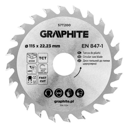 GRAPHITE Rezna ploča za drvo 57T200-57T201