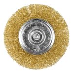 GRAPHITE Kružna žičana mesingana četka 80-100 mm, prihvat 6 mm 57T404-57T405