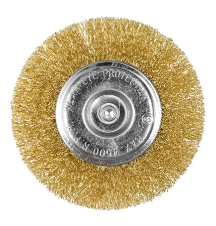 GRAPHITE Kružna žičana mesingana četka 80-100 mm, prihvat 6 mm 57T404-57T405