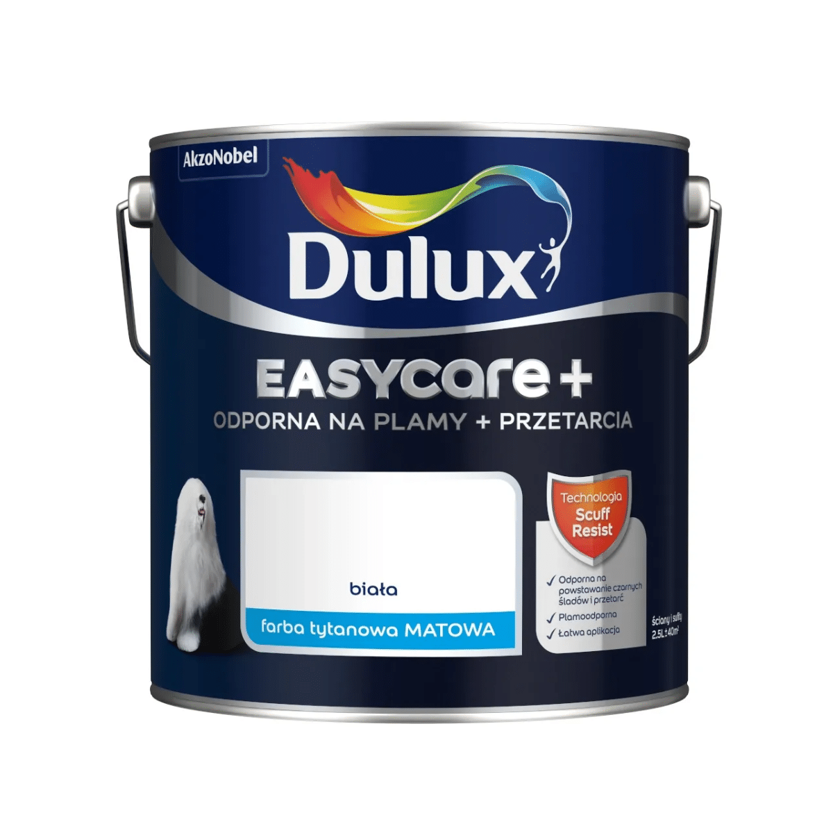 easycare + bijela 2,5L DULUX Easycare plus bijela boja 5 L - Slika 1