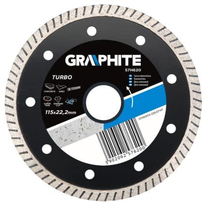 GRAPHITE Dijamantna ploča za kamen/keramiku TURBO 57H620-57H623