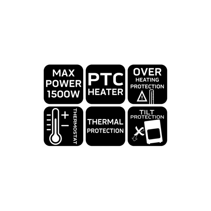 PTC keramička grijalica 1500W 90-157 - Slika 8