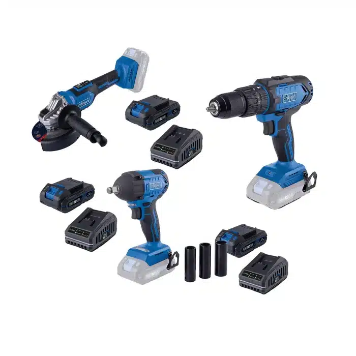 IXES-6 SCHEPPACH Aku set udarni odvijač, udarna bušilica i kutna brusilica Brushless IXES 6 - Slika 1