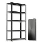 POLICA 180X90X40cm 300 kg BLACK FROZEN