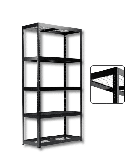 POLICA METALNA MREŽA 180X90X40cm 875kg BLACK FROZEN