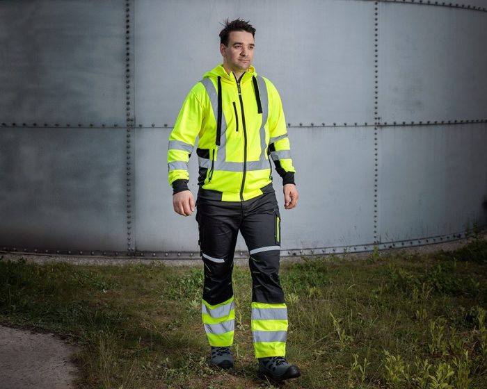 Reflektirajuće radne hlače crno-žute S-XXL NEO 81-795 - Slika 5