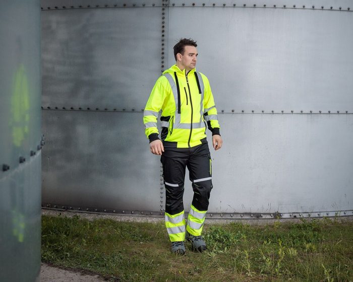 Reflektirajuće radne hlače crno-žute S-XXL NEO 81-795 - Slika 6