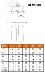 Reflektirajuće radne hlače crno-žute S-XXL NEO 81-795 - Slika 4