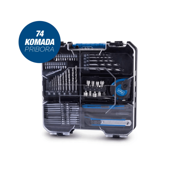Scheppach aku bušilica odvijač sa 74 komada pribora IXES C-DTB74/1-X – Kit - Slika 9