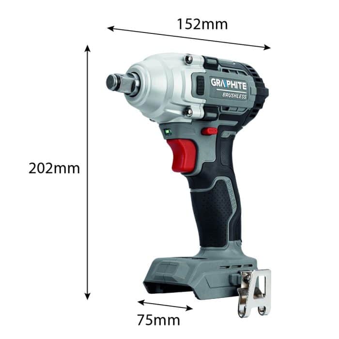 Aku udarni odvrtač 18V, 330 Nm, 1/2" 58G028-1 - Slika 3