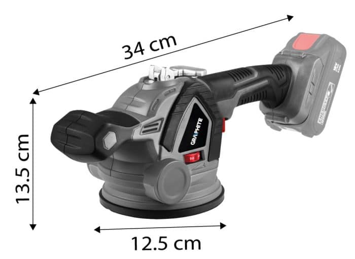 Aku vakuumska hvataljka za pločice 18V GRAPHITE 58GE148 - Slika 2
