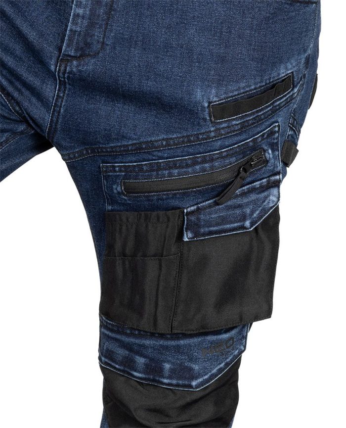 Radne hlače Denim-plave, s ojačanjima NEO 81-360-1 S-XXXL - Slika 3