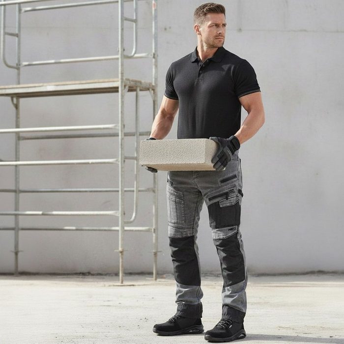 Radne hlače Denim-sive, s ojačanjima NEO 81-360-2 S-XXXL - Slika 2