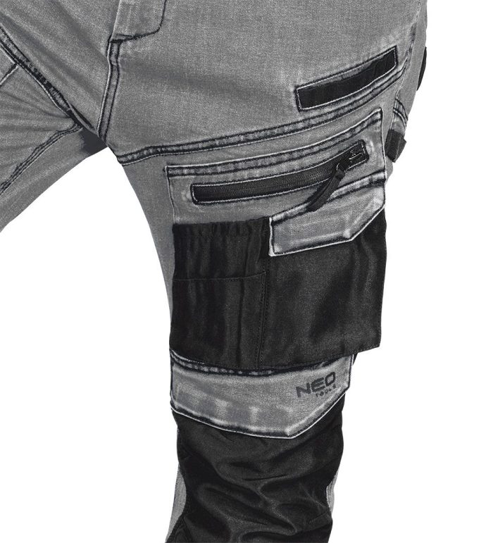 Radne hlače Denim-sive, s ojačanjima NEO 81-360-2 S-XXXL - Slika 7