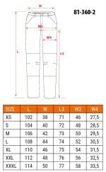 Radne hlače Denim-sive, s ojačanjima NEO 81-360-2 S-XXXL - Slika 3