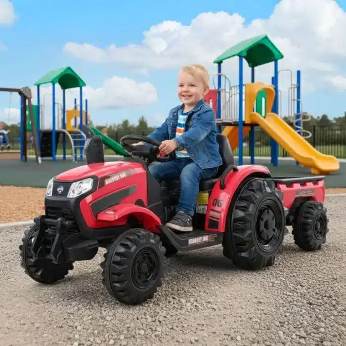 Dječji električni traktor s prikolicom HECHT 50435 Crveni - Slika 2