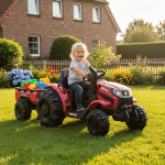 Dječji električni traktor s prikolicom HECHT 50435 Crveni - Slika 3