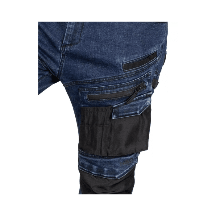 NEO RADNE HLAČE DENIM, S OJAČANJIMA, PLAVE 81-360-1 - Slika 4