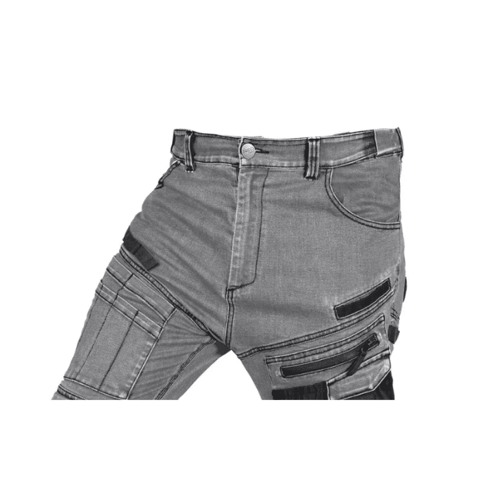 NEO RADNE HLAČE DENIM, S OJAČANJIMA, SIVE 81-360-2 - Slika 4