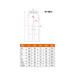 NEO RADNE HLAČE DENIM, S OJAČANJIMA, SIVE 81-360-2 - Slika 3