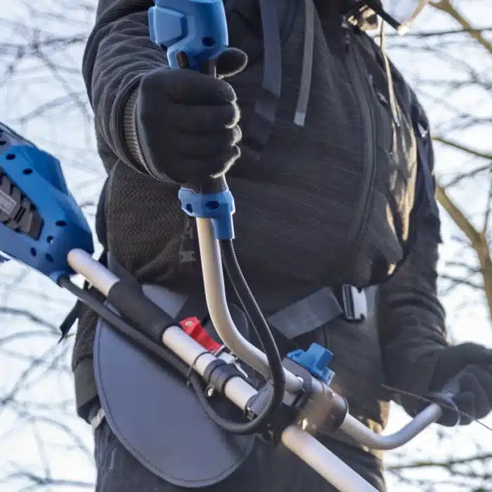 Scheppach aku trimer za travu Brushless BC-BCH380/40-X – SET L2 2x4Ah - Slika 6