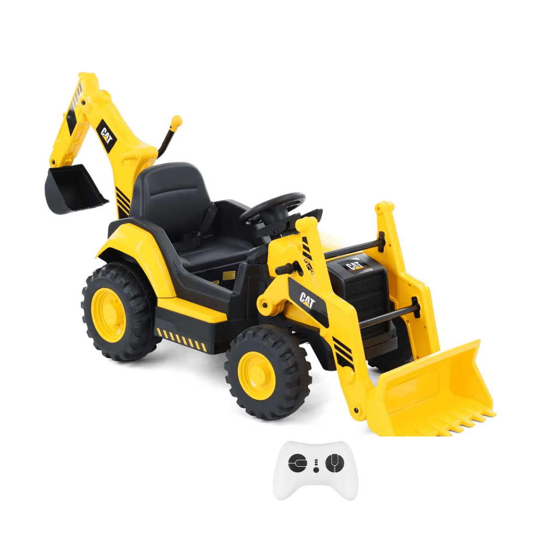 Cat backhoe Yelllow Dječji električni bager Caterpillar - Slika 1
