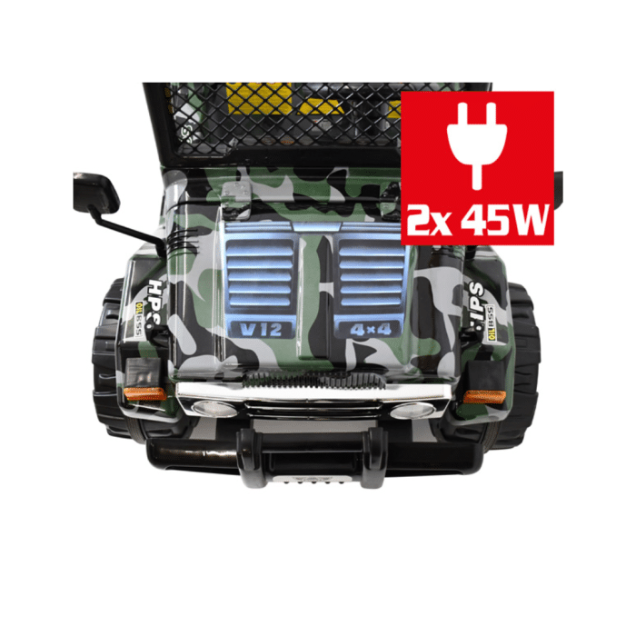 Dječji električni automobil HECHT 56187 Vojni - Slika 4