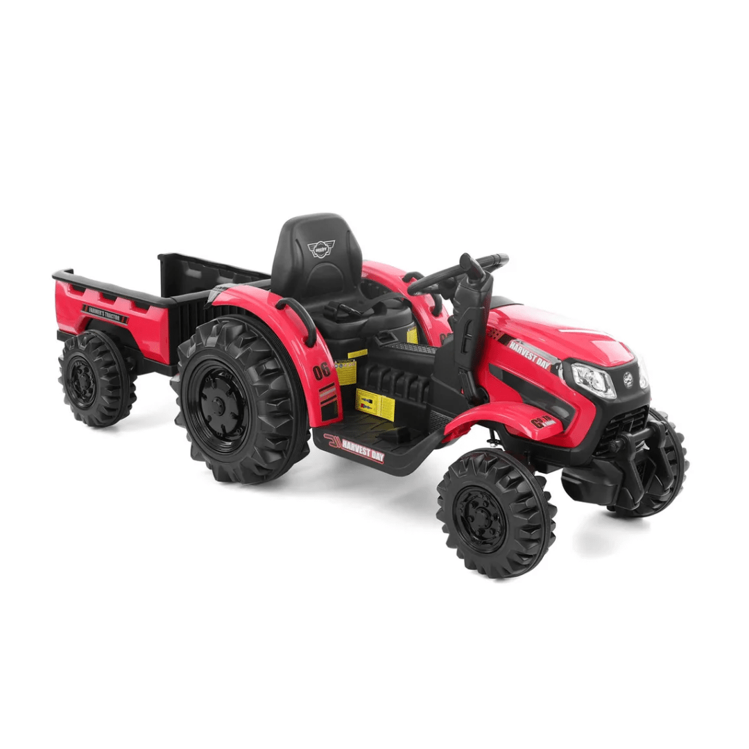 HECHT 50435 Red Dječji električni traktor s prikolicom HECHT 50435 Crveni - Slika 1