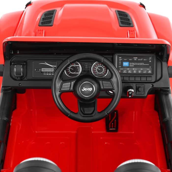 Dječji električni automobil Jeep Wrangler Crveni - Slika 4