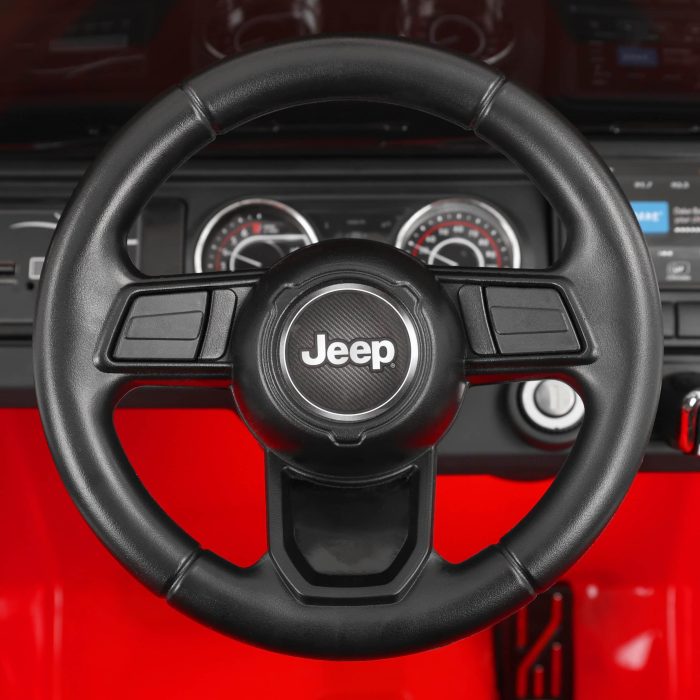 Dječji električni automobil Jeep Wrangler Crveni - Slika 5