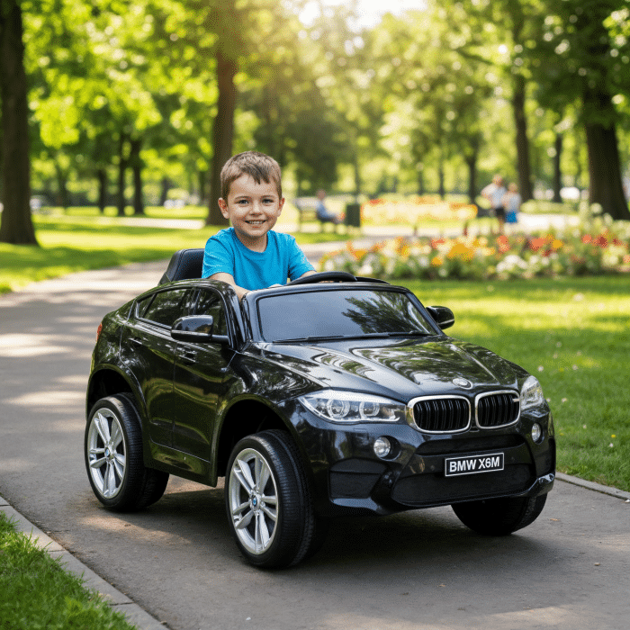 Dječji električni automobil BMW X6 Crni - Slika 3