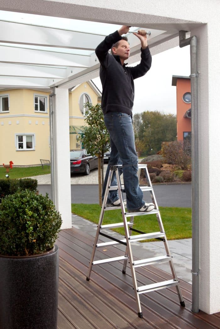 KRAUSE Ljestve dvostrane Dopplo 2x6 gazišta MONTO - Slika 4