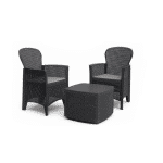 PROGARDEN Vrtni set RAMA Rattan antracit