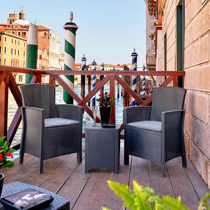 Vrtni set od ratana LIDO TERRACE smeđi - Slika 3