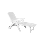 Plastična ležaljka na preklapanje CANCUN bijela