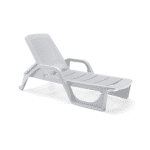 Plastična ležaljka NILO bijela