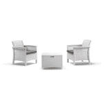 Vrtni set od ratana Venezia Terrace bijeli