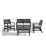 Vrtna garnitura DOGHE 2 grafit siva