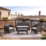 Vrtni set RIALTO 2 grafit siva - Slika 2