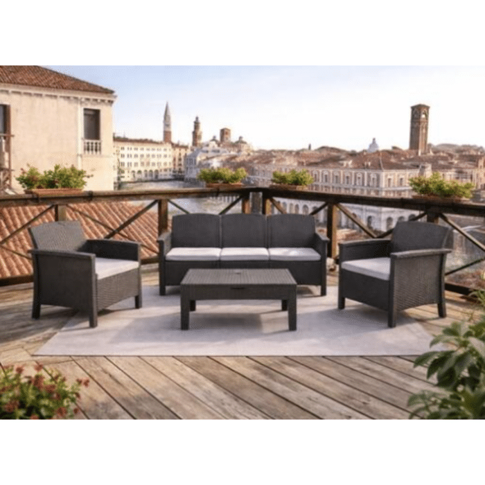 Vrtni set RIALTO 3 grafit siva - Slika 2