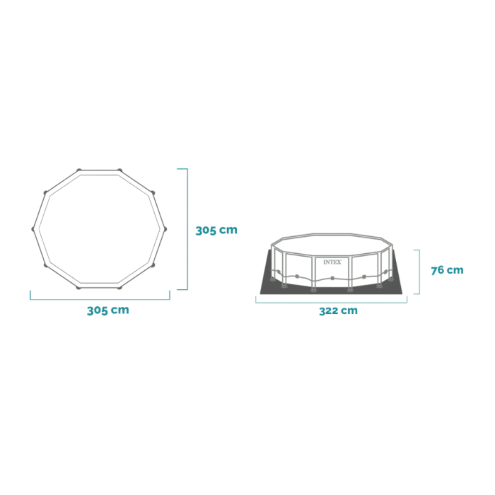 Prism Frame Premium bazen 305x76 cm - Slika 2