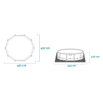 Prism Frame bazen Clearview Premium 427x107 cm - Slika 2