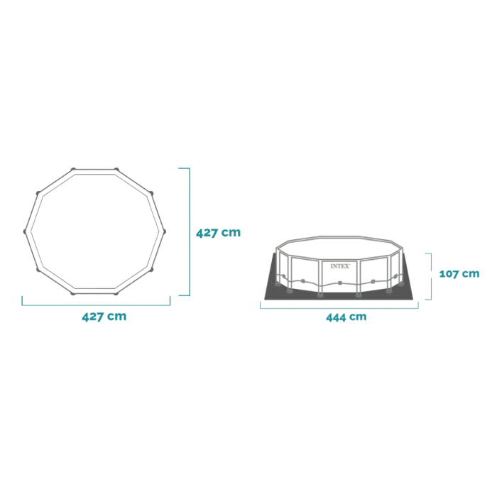 Prism Frame bazen Clearview Premium 427x107 cm - Slika 2