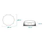 Prism Frame bazen Clearview Premium 488x122 cm - Slika 2